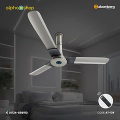 Atomberg Studio+ 48" 35W BLDC motor Energy Saving Anti-Dust Speed Indicator Light Ceiling Fan with Remote Control (Sand Grey ) AT-124