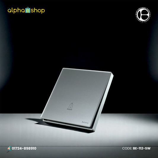 Belamy Sky Grey Push Bell | BE-112-SW