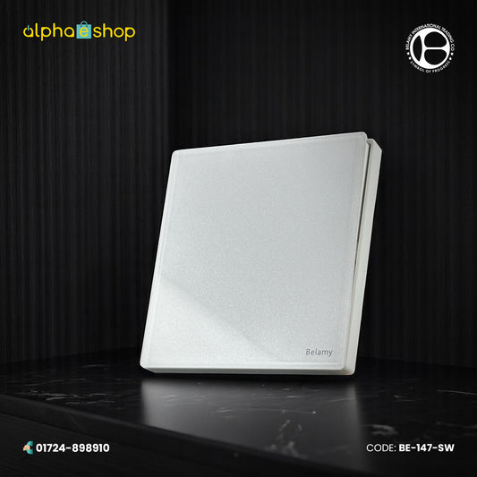 Belamy White 1 Gang 1 Way Switch | BE-147-SW