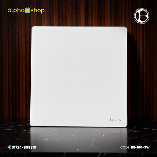 Belamy White Blank Plate | BE-160-SW