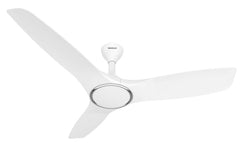Havells Stealth Air 48 inch ceiling fan in Pearl White with wide aerodynamic blades on a solid white background.