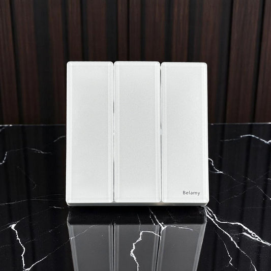 Belamy White 3 Gang 1 Way Switch | BE-149-SW