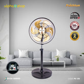 Pakhtun Zefiro-450B 18-Inch-High Speed Stand Fan (Black-Gold) | PK-125