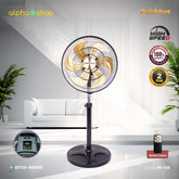 Pakhtun Zefiro-450B 18-Inch-High Speed Remote Control Stand Fan (Golden) | PK-130
