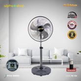 Pakhtun Zefiro-500M 20-Inch-High Speed Remote Control Stand Fan (Grey) | PK-133