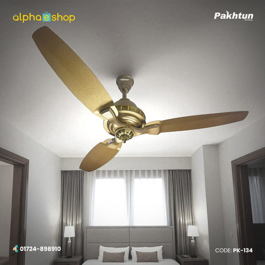 Pakhtun Sultan 52-inch Ceiling Fan (All Golden) | PK-134