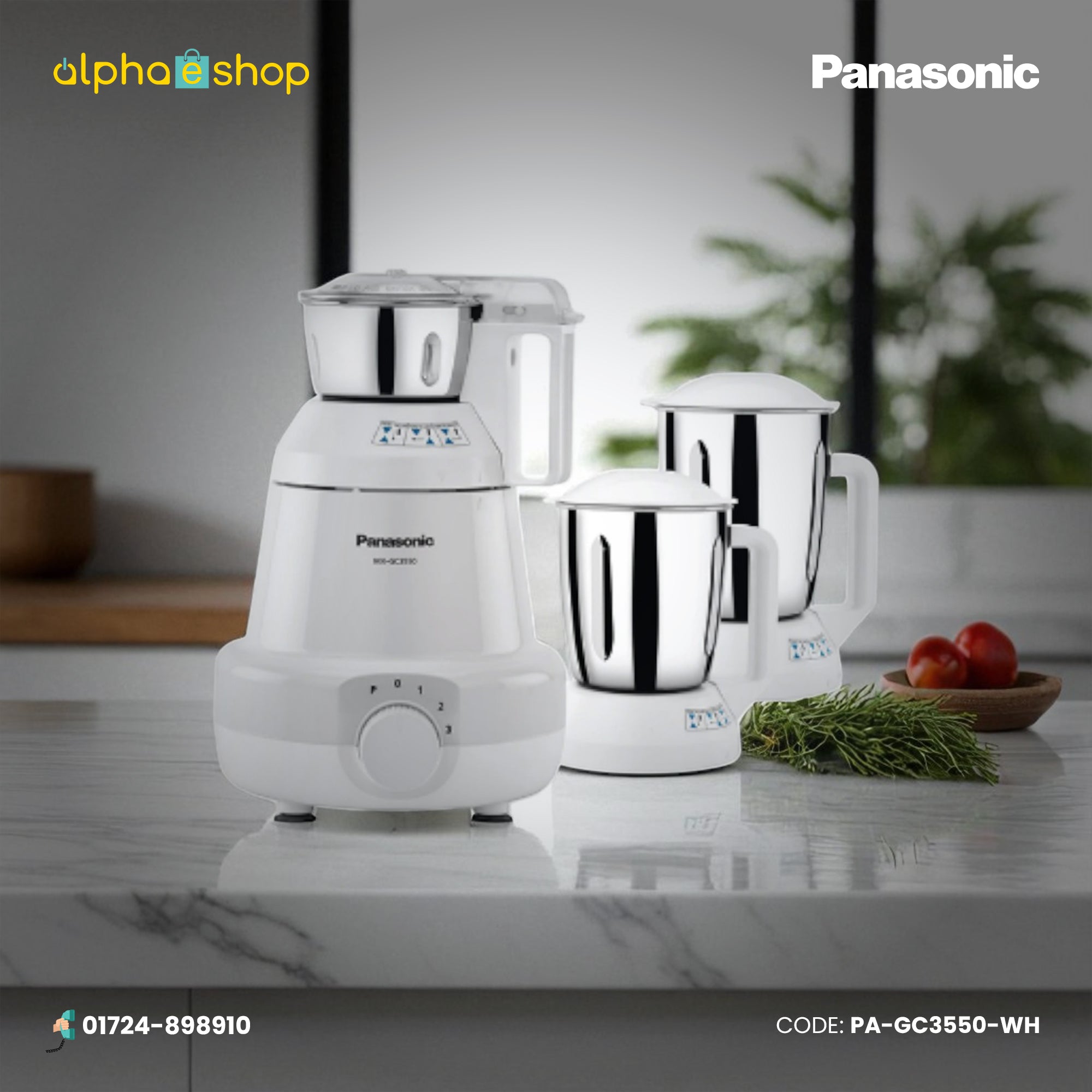 Panasonic MX-GC3550 Mixer Grinder White – Best Price in Bangladesh