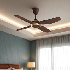 Qulik Windora 56" Decorative Energy Saving BLDC Remote Control Ceiling Fan (Dark Wood) | Q-6575-DW
