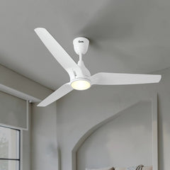 Qulik Nexa 56" Silent Series Energy Saving BLDC Remote Control Underlight Ceiling Fan (Pearl White) | Q-6579-PW-UL