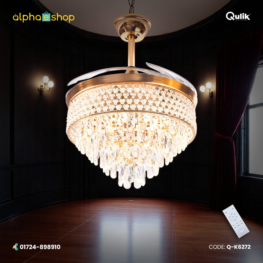 Crystal Chandelier fan price in Bangladesh