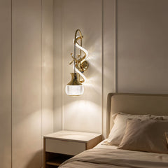 Qulik Gold Crescent Leaf Wall Light (QL-10779WL)