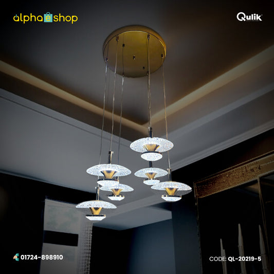 Qulik Modern SkySpire Cluster 3 Color Hanging Lights (QL-20219-5)