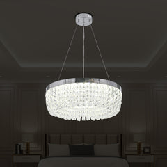 Qulik Modern Chandelier Decorative Hanging Octagonal Beads Shape LED Ceiling Light (QL-3509-500)