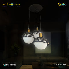Qulik Modern Luna Wave Pendant Trio Hanging Lights (QL-5204-3)