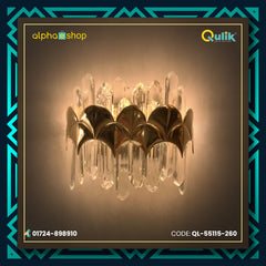 Qulik Modern Wall Lamp Basket Gold Plated Crystal Wall Appliques (QL-55115-260)