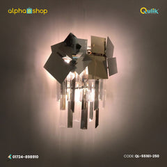Qulik Modern Wall Lamp Basket Gold Plated Crystal Wall Appliques (QL-55161-250)