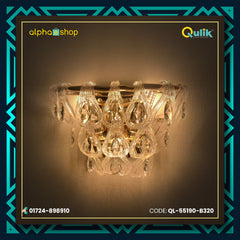 Qulik Modern Wall Lamp Basket Gold Plated Crystal Wall Appliques (QL-55190-B320)