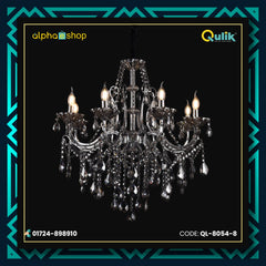 Qulik Modern Luxury Crystal Chandelier Pendent 8 Lamp (QL-8054-8)