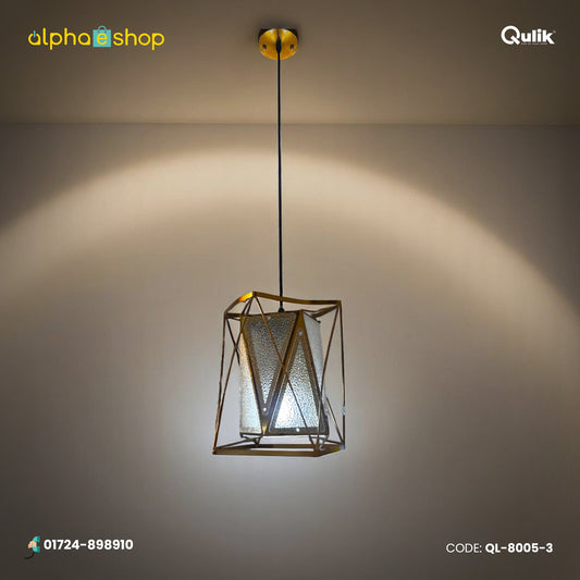 Qulik Modern Diamond Frame 3 Color Hanging Lights (QL-8801-1)