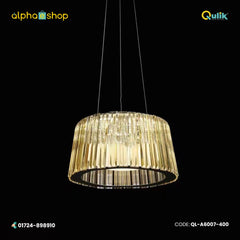 Qulik Gold Radiance Linier Luxury LED Crystal Chandelier Light (QL-A6007-400)
