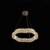 Qulik Single Tier Wave Luxury LED Crystal Chandelier Pendant Light (QL-D8872-500)