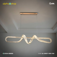 Qulik Modern Crystal Luxury Chandelier LED Light (French Gold)- (QL-D8927-1200-FGD)