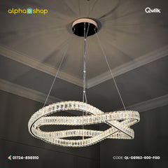 Qulik Modern Luxury Chandelier LED Light (French Gold)- (QL-D8962-600-FGD)