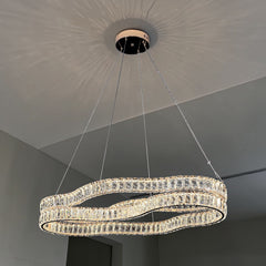 Qulik Crystal Chandelier LED Light (French Gold)- (QL-D8968-800-470-FGD)