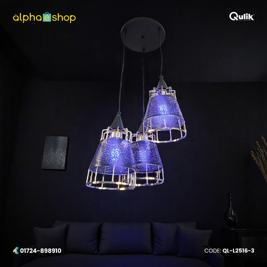 Qulik Modern Moroccan Bloom 3 Color Hanging Lights (QL-L2516-3)