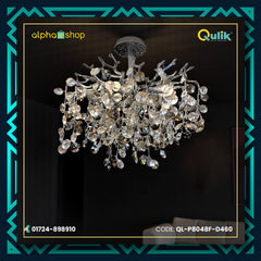 Qulik Baronial Beauty Luxury Decorative Chandelier Electroplated Gold Ceiling Lights (QL-P8048F-D460)