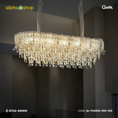 Qulik Decorative Chandeliers Crystal Pendant Hanging Lights (QL-PO3002-950-350)
