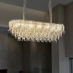 Qulik Decorative Chandeliers Crystal Pendant Hanging Lights (QL-PO3002-950-350)