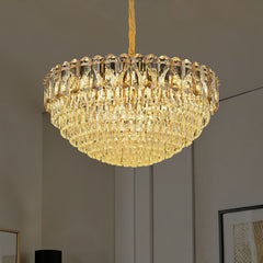 Qulik Modern Crystal Chandelier Contemporary Crystal Pendant Light (QL-PO3015-600)