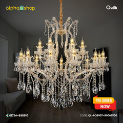 Qulik Modern Transparent Crystal Chandelier Light (QL-PONDL6008)