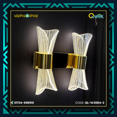 Qulik Modern Wall Lamp Concise Glass Double Head LED Lampshade (QL-W2084-2)