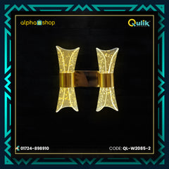 Qulik Modern Wall Lamp Concise Glass Double Head LED Lampshade (QL-W2085-2)