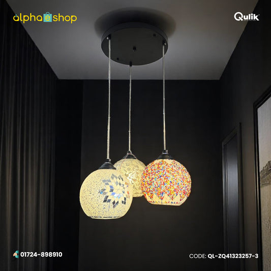 Qulik Turkish Trinity Spark 3 Color Hanging Lights (QL-ZQ41323257-3)