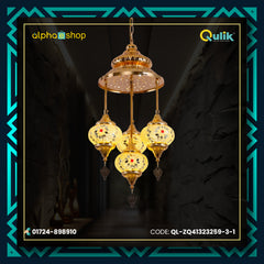 Qulik Modern Chandelier Decorative Hanging Turkish Style Ceiling Light (QL-ZQ41323259-3-1)
