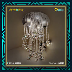Qulik Modern Chandelier Decorative Hanging Crystal Suspension Shape LED Ceiling Light (QL-JX2525)