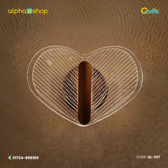 Qulik 207 LED Wall Lamp - Timeless Elegance, Single Head, Glass Lampshade, 3 Color Adjustable, 2-Year Warranty. Elevate your space with this elegant and versatile LED wall lamp.