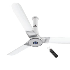 Atomberg Studio Smart+ 48" 28 Watt BLDC motor Energy Saving Anti-Dust Speed Indicator Light Ceiling Fan with Remote Control ( White) AT-130