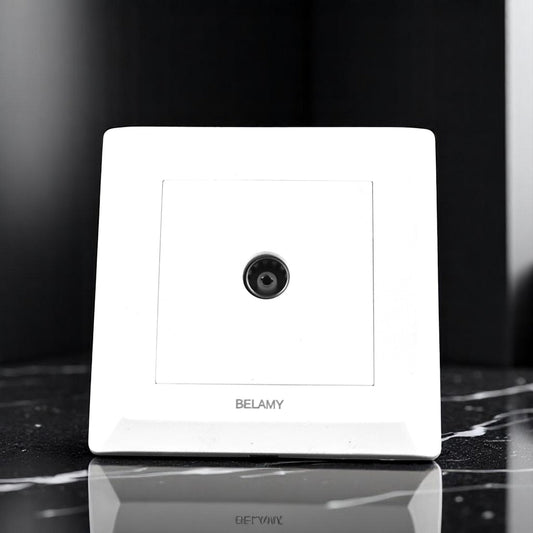Belamy White Tv Socket | BE-116-SW