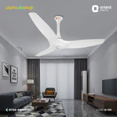 Orient Aeroquite 48" Silent Powerful Ceiling Fan (White) O-133