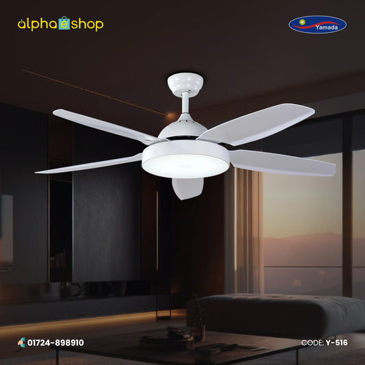 Yamada 52" White underlight  Remote Ceiling fan Y-516