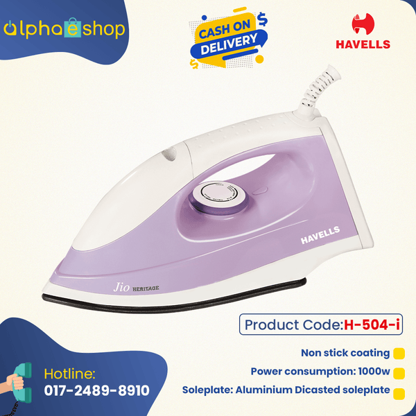 Havells Jio Dry Iron 1000w Alphaeshop Limited