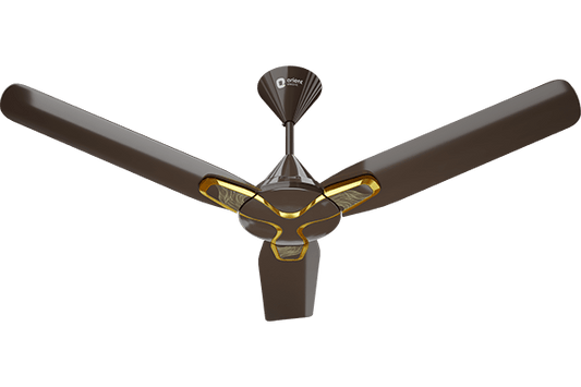 Orient Jazz Art  48'' Ceiling Fan Fire Waves Art-Hickory Brown  (O-189)