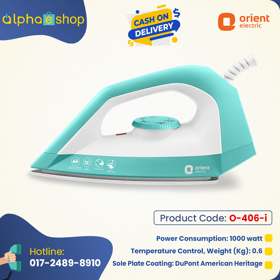 Orient Inspiro Dry Iron 1000w Alphaeshop Limited
