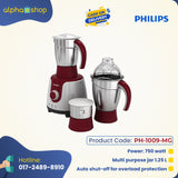 HL7710/05 Philips Mixer Grinder - Silver and Maroon