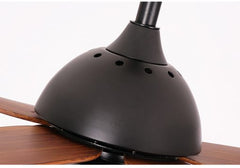 Breezelux 48" Modern Decorative Silent ABS Blade under light Remote Ceiling Fan (Wooden Grain) BL-2529