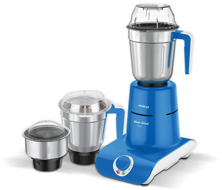 Havells Maxx Grind 750 Watt Mixer Grinder with 3 Jars H 1085 MG Alphaeshop Limited